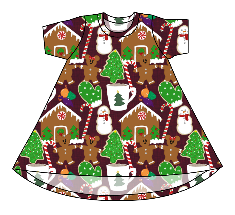 Festive Treats Basic T-Shirt Dress