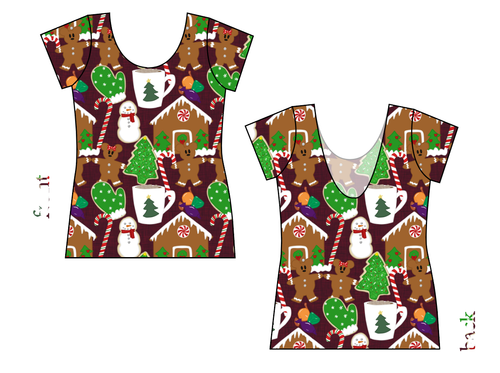 Festive Treats Ladies' Low Back Ballerina Tee