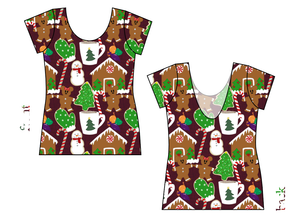Festive Treats Ladies' Low Back Ballerina Tee