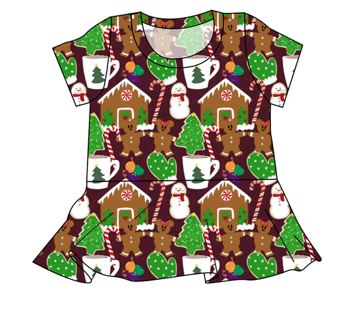 Festive Treats Ladies' Peplum Top