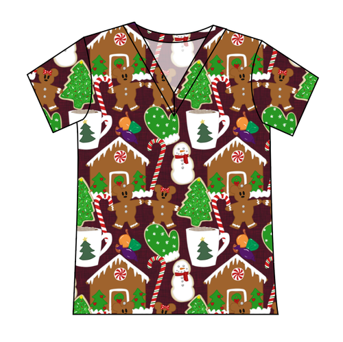 Festive Treats Ladies' Slouchy V-Neck Tee