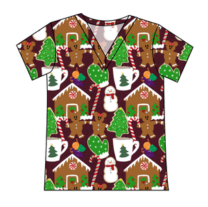 Festive Treats Ladies' Slouchy V-Neck Tee