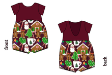 Load image into Gallery viewer, Festive Treats Low Back Romper and Bubble Romper