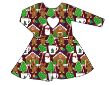 Load image into Gallery viewer, Festive Treats Molly Heart Back Twirly Dress