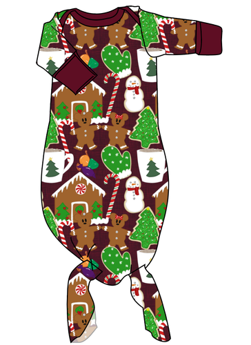 Festive Treats Newborn Knotted Gown