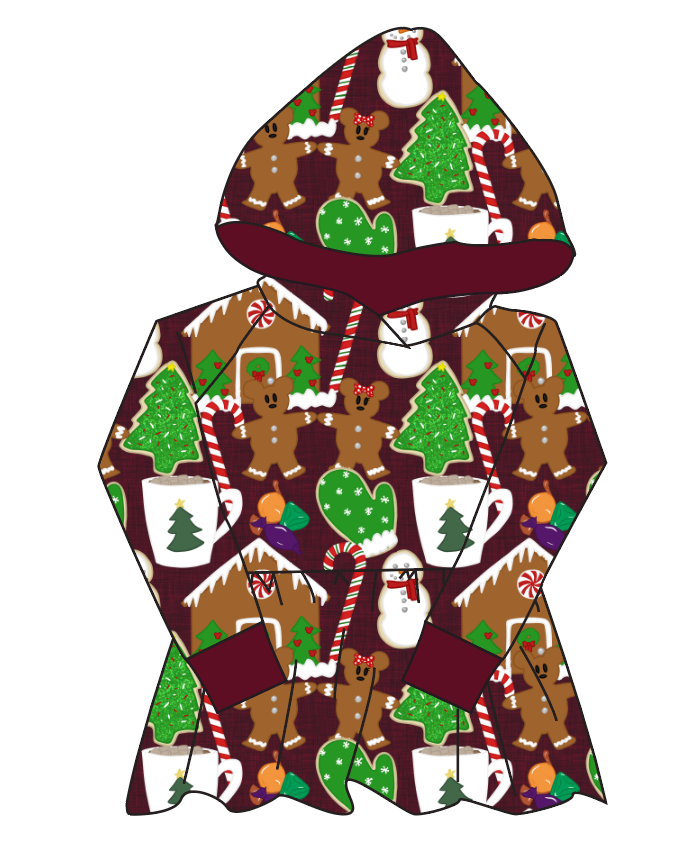 Festive Treats Peplum Hoodie (or Crewneck)