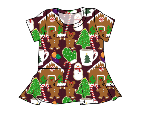 Festive Treats Peplum Top