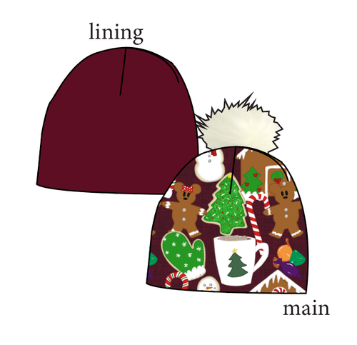 Festive Treats Slouchy Beanie (Reversible!)