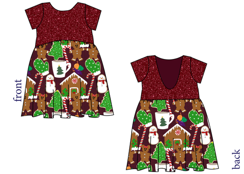 Festive Treats Low Back Dress