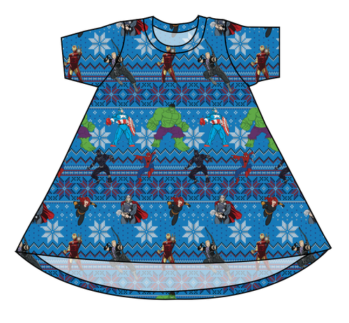 Holiday Heroes Basic T-Shirt Dress