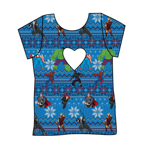 Holiday Heroes Cambria Heart Back Tee