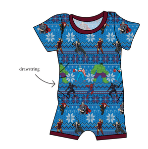 Holiday Heroes Grow With Me Pants And Shorts Romper