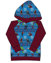 Load image into Gallery viewer, Holiday Heroes Ladies Hoodie