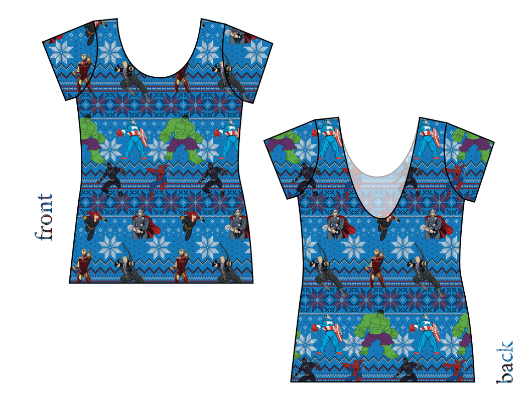 Holiday Heroes Ladies' Low Back Ballerina Tee