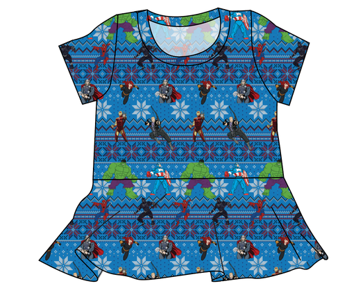 Holiday Heroes Ladies' Peplum Top