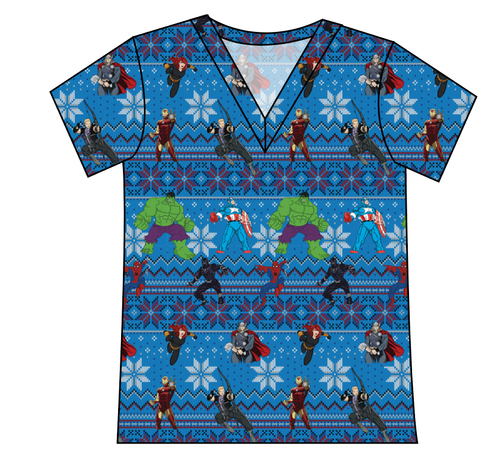 Holiday Heroes Ladies' Slouchy V-Neck Tee