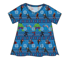 Load image into Gallery viewer, Holiday Heroes Ladies&#39; Swing Tee