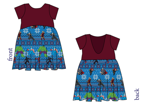 Holiday Heroes Low Back Dress