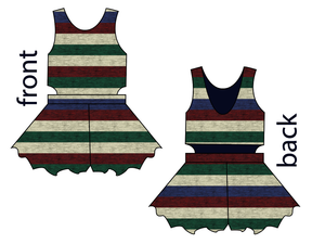 Holiday Stripes Kids Playsuit