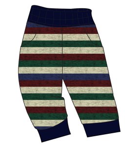 Holiday Stripes Ladies' Joggers and Jogger Shorts