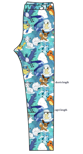 Poke Fun in the Snow Basic Leggings