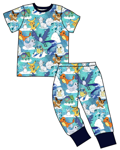 Poke Fun in the Snow Basic Loungewear Set