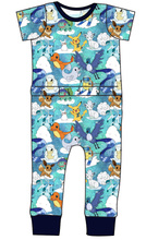 Load image into Gallery viewer, Poke Fun In The Snow Bennett Pants and Shorts Length T-Shirt Romper