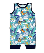 Load image into Gallery viewer, Poke Fun In The Snow Emmett Pants And Shorts T-Shirt Romper