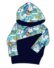 Load image into Gallery viewer, Poke Fun in the Snow Grow With Me Hoodie (or Crewneck)