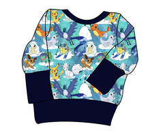 Load image into Gallery viewer, Poke Fun in the Snow Grow With Me Hoodie (or Crewneck)