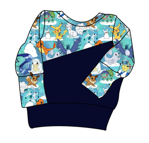 Poke Fun in the Snow Grow With Me Hoodie (or Crewneck)