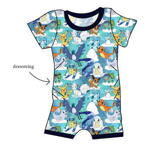 Poke Fun in the Snow Grow With Me Pants And Shorts Romper
