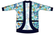Load image into Gallery viewer, Poke Fun In The Snow Kids Cocoon Cardigan