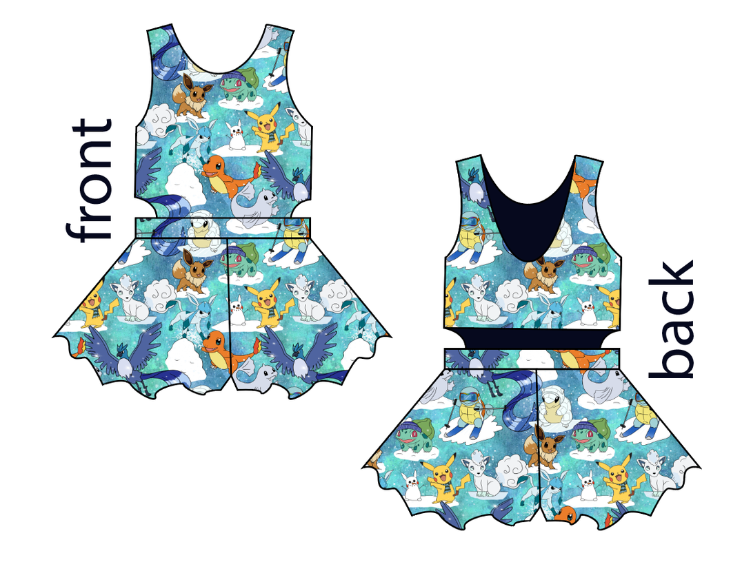 Poke Fun in the Snow Kids Playsuit