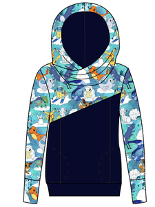 Poke Fun in the Snow Ladies Hoodie