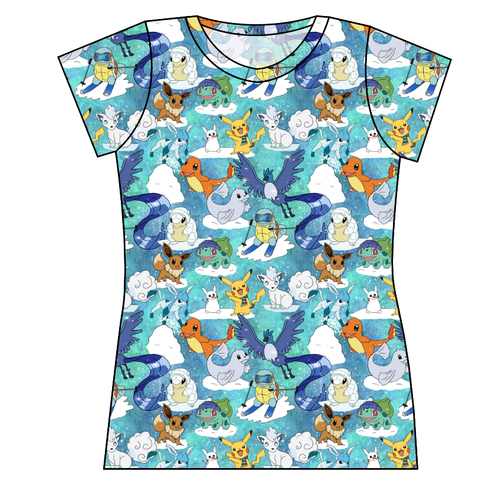 Poke Fun in the Snow Ladies' Basic Tee