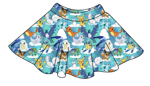 Poke Fun in the Snow Ladies' Circle Skirt