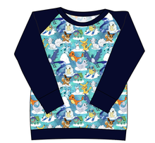 Load image into Gallery viewer, Poke Fun In The Snow Ladies' Classic Crewneck