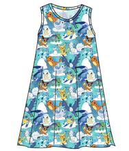 Load image into Gallery viewer, Poke Fun In The Snow Ladies' Swing Dress