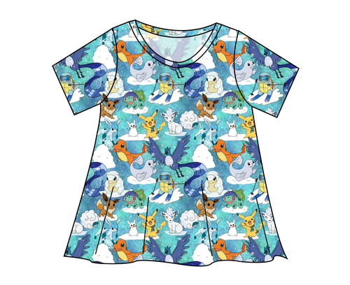 Poke Fun in the Snow Ladies' Swing Tee