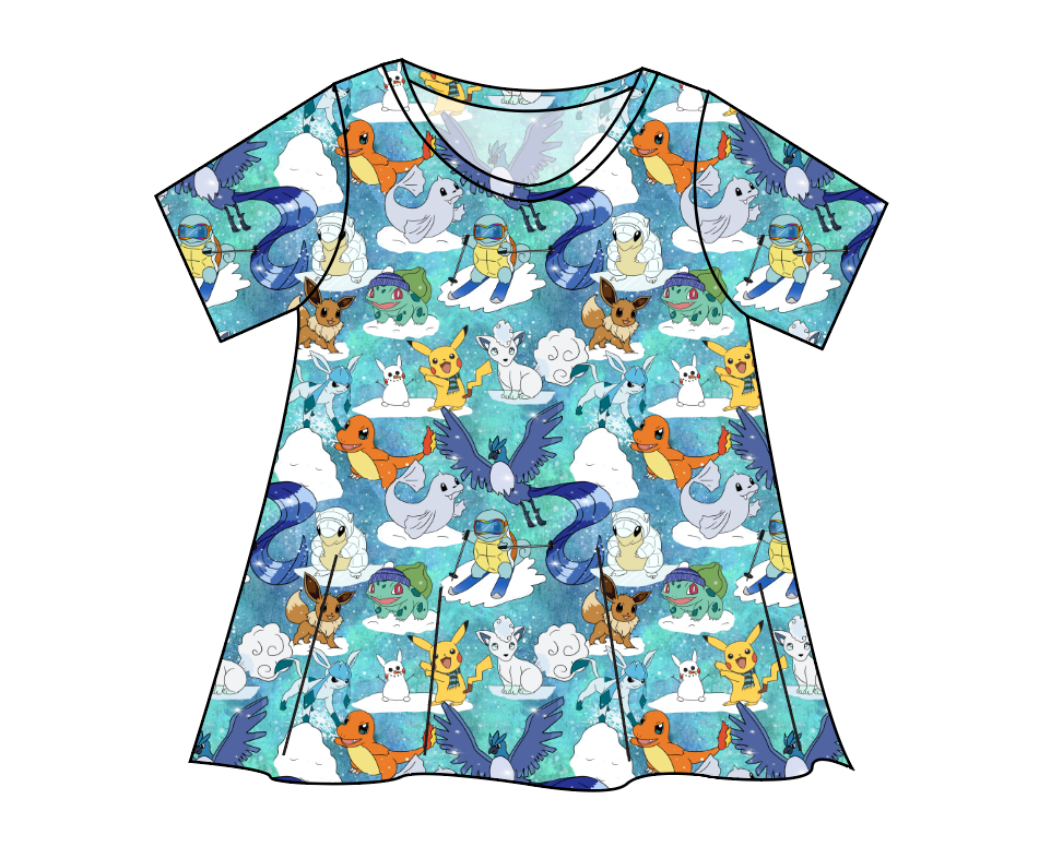 Poke Fun in the Snow Ladies' Swing Tee
