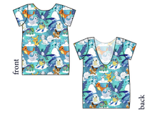 Load image into Gallery viewer, Poke Fun In The Snow Low Back Ballerina Tee