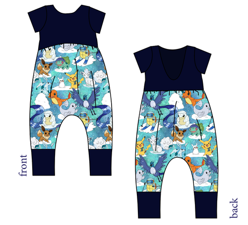Poke Fun in the Snow Low Back Romper and Bubble Romper