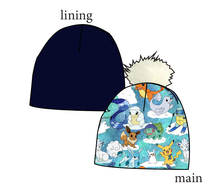 Load image into Gallery viewer, Poke Fun In The Snow Slouchy Beanie (Reversible!)