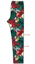 Load image into Gallery viewer, Merry Floral Basic Leggings