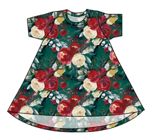 Load image into Gallery viewer, Merry Floral Basic T-Shirt Dress