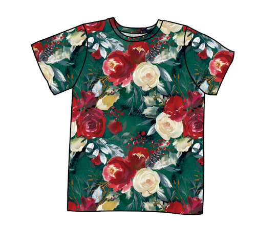 Merry Floral Basic Tee and Tank