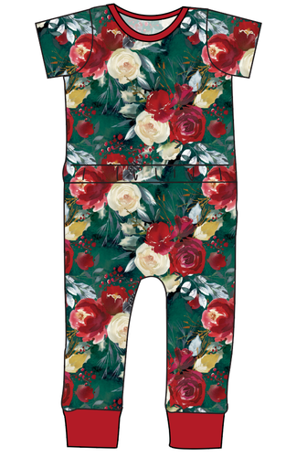 Merry Floral Bennett Pants and Shorts Length T-Shirt Romper