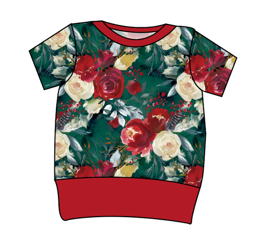 Merry Floral Grow With Me Tee