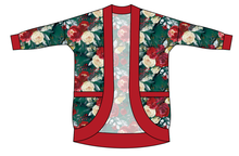 Load image into Gallery viewer, Merry Floral Kids Cocoon Cardigan